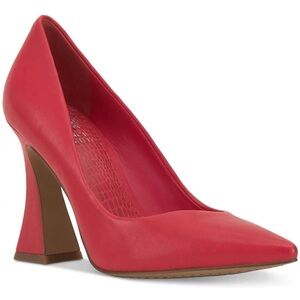 Vince Camuto Women’s Akenta Leather Pumps Passion Red Sz 10 NWOT